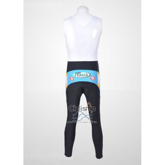 Astana Ropa Ciclismo Culotte Largo 2012 Mangas Largas Azul Claro y Negro